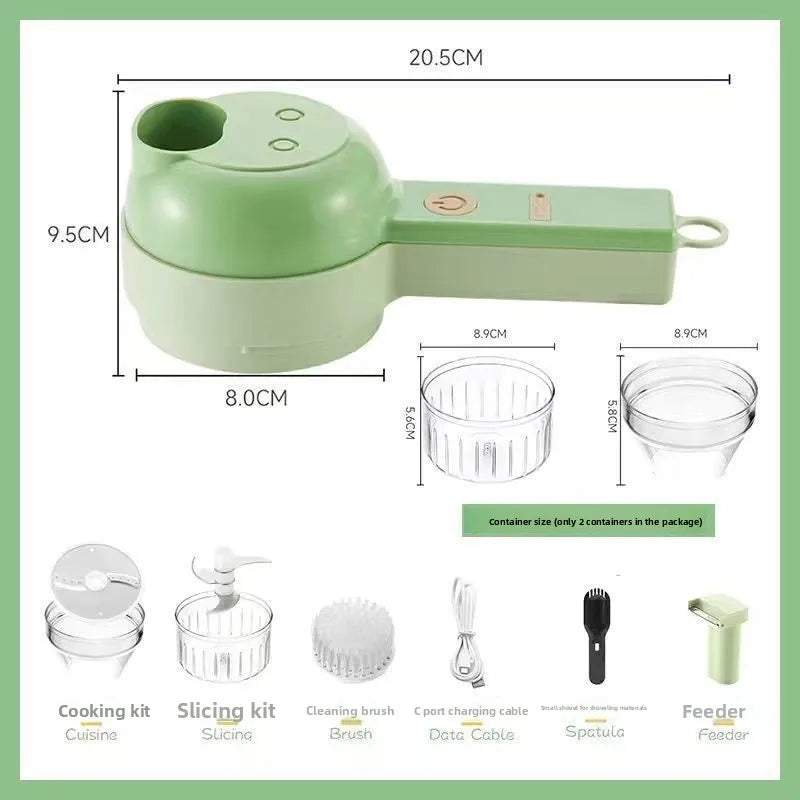 Hot Electric Vegetable Chopper Multifunctional Garlic Ginger Onion Cutter for Home Kitchen Food Slicer and Dicer Vegetable Tools