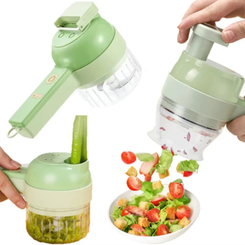 Hot Electric Vegetable Chopper Multifunctional Garlic Ginger Onion Cutter for Home Kitchen Food Slicer and Dicer Vegetable Tools