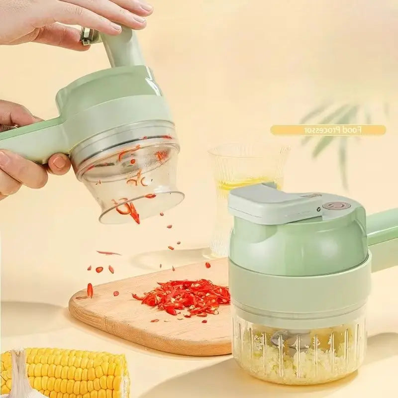 Hot Electric Vegetable Chopper Multifunctional Garlic Ginger Onion Cutter for Home Kitchen Food Slicer and Dicer Vegetable Tools